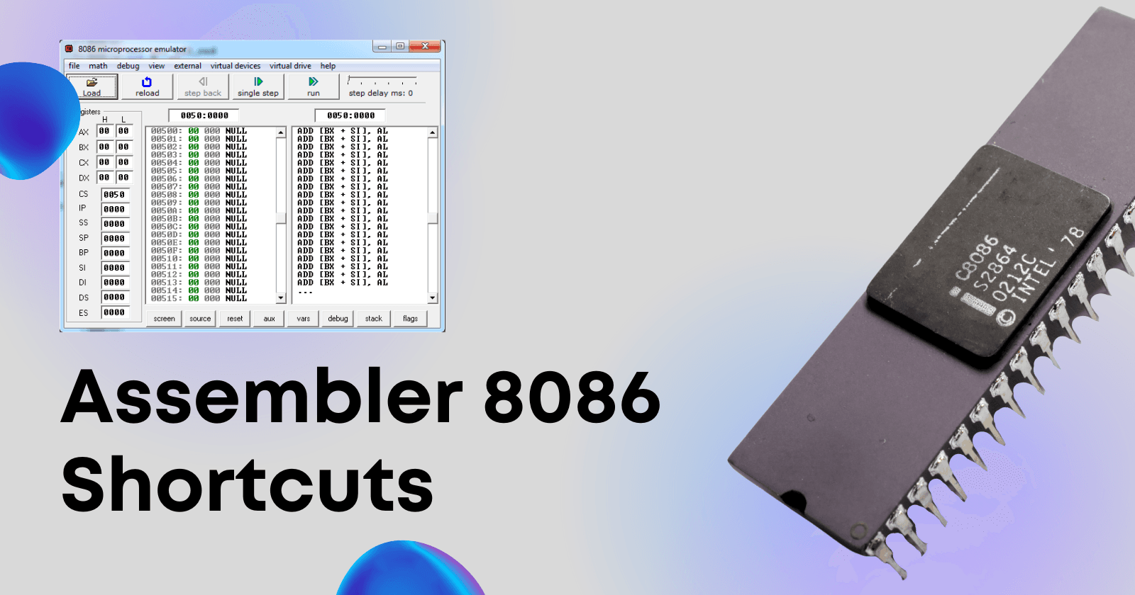 Assembler 8086 Shortcuts