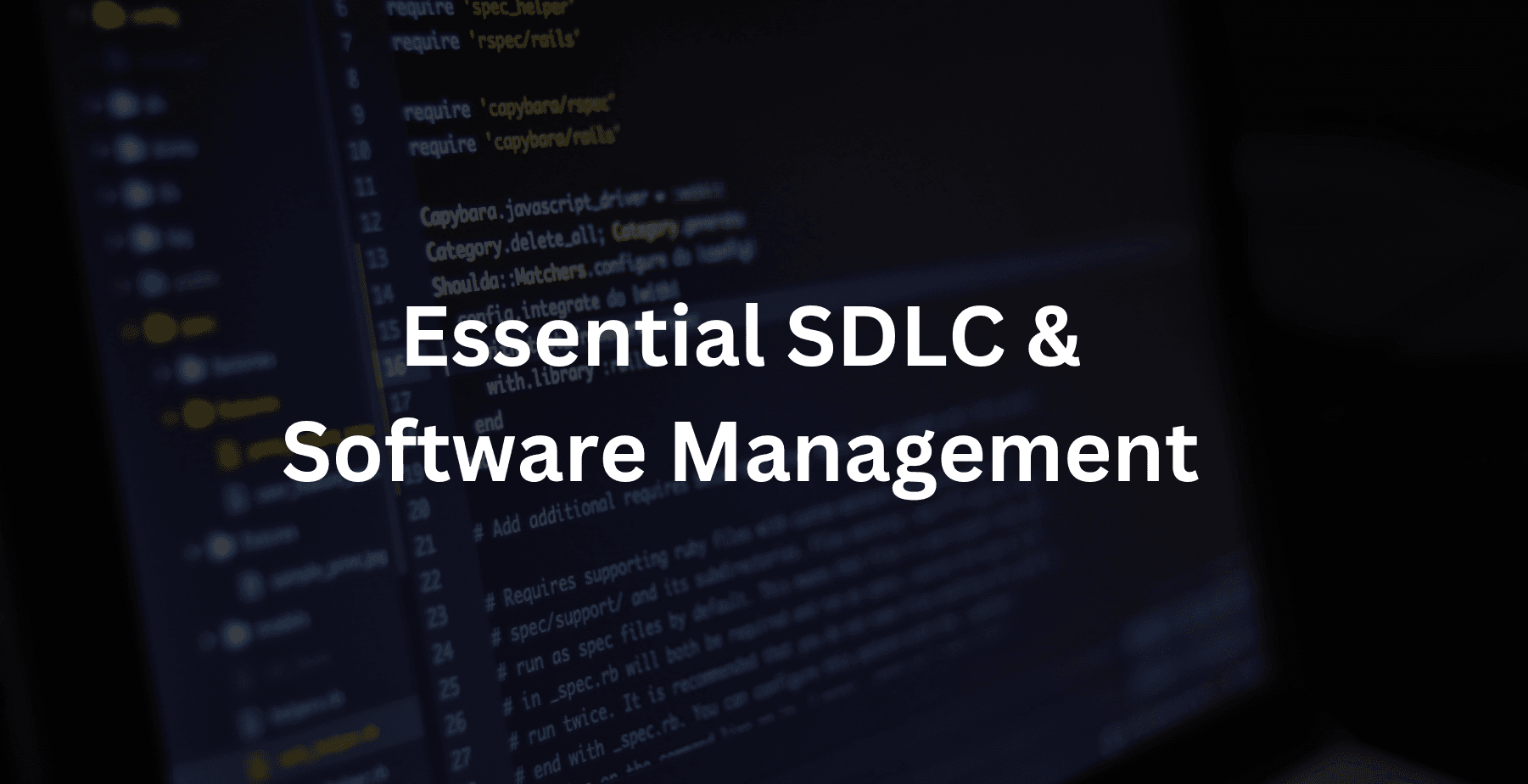 SDLC & Software Management Skills Every Tech Guy Needs